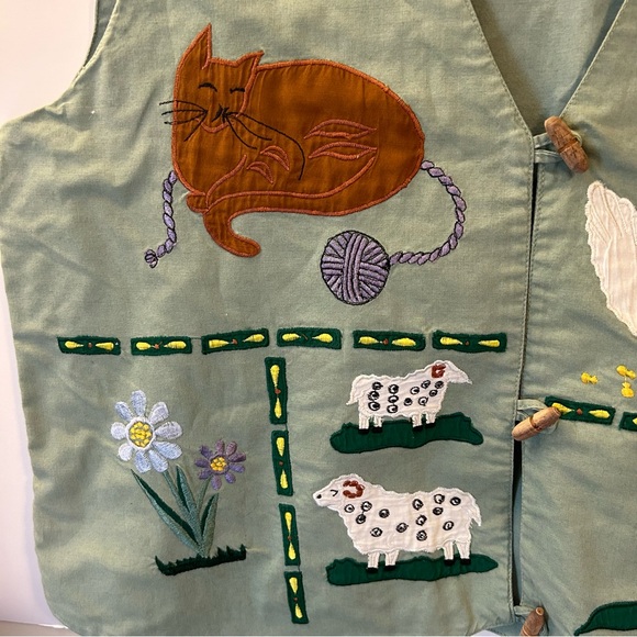 Vintage farm animal vest size large Highgate Ltd - Picture 6 of 6